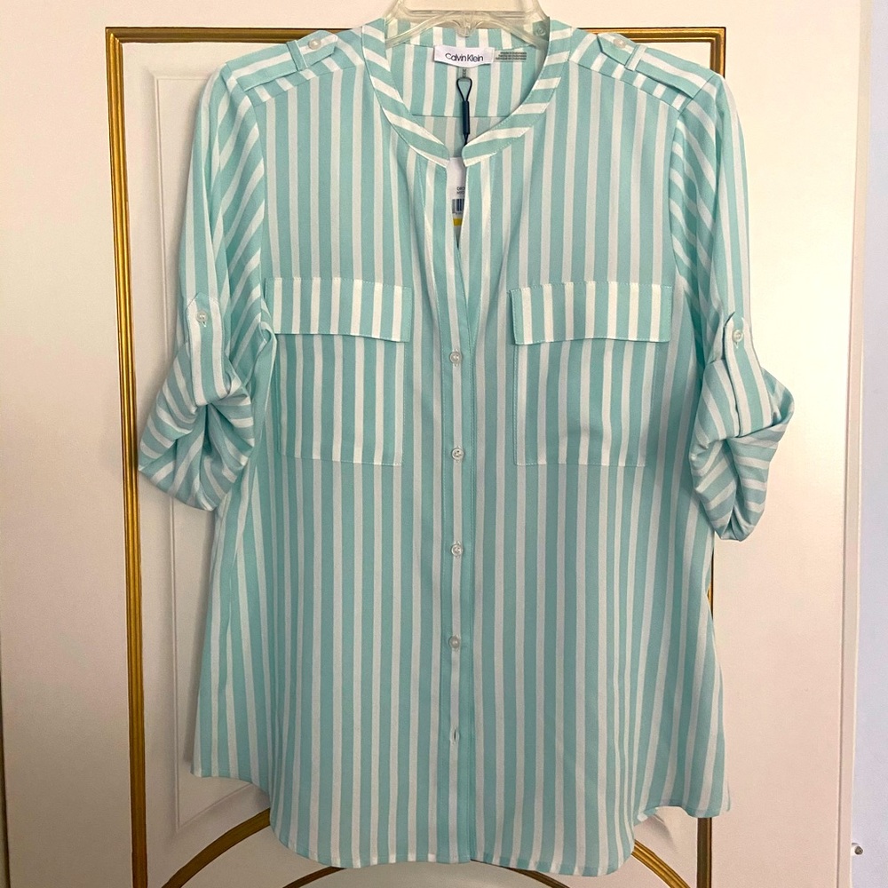 [New] Calvin Klein Casual Button-Up